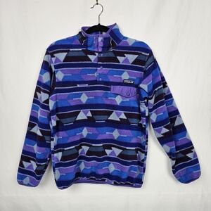 Patagonia Womens Lightweight Synchilla Snap-T Fleece Pullover Multicolor…